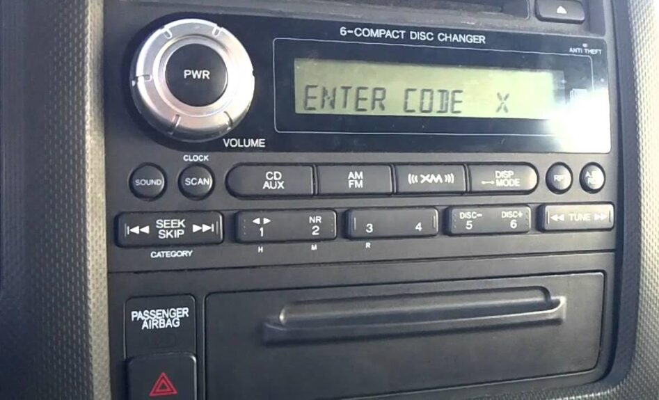 Honda Accord Stereo Code